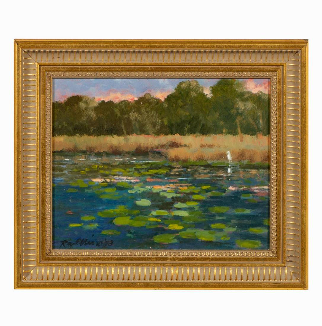 RAY ELLIS, LOWCOUNTRY SCENE, OIL ON PANEL, 1998 (1 of 3)