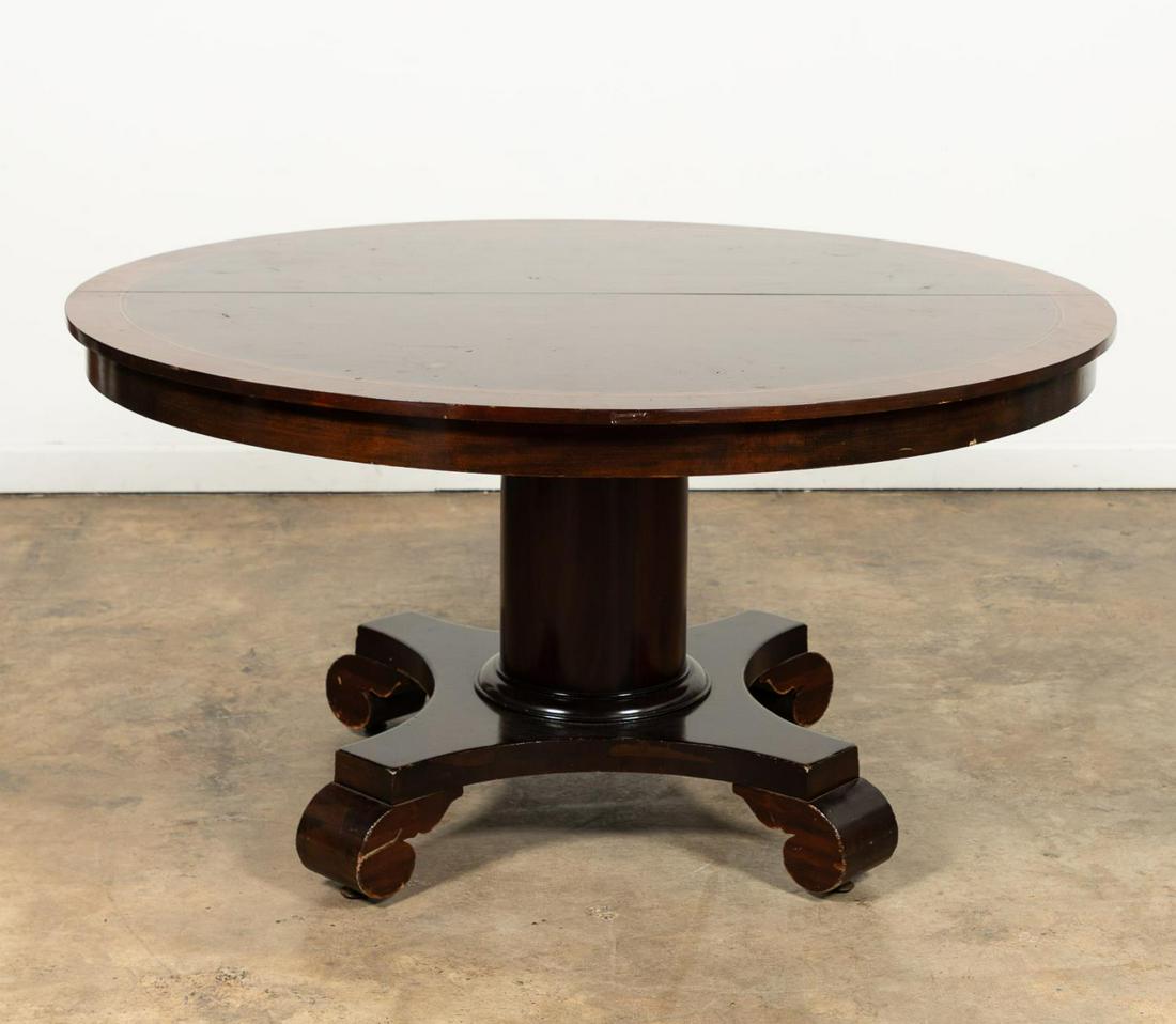 CLASSICAL REVIVAL STYLE ROUND MAHOGANY TABLE (1 of 5)