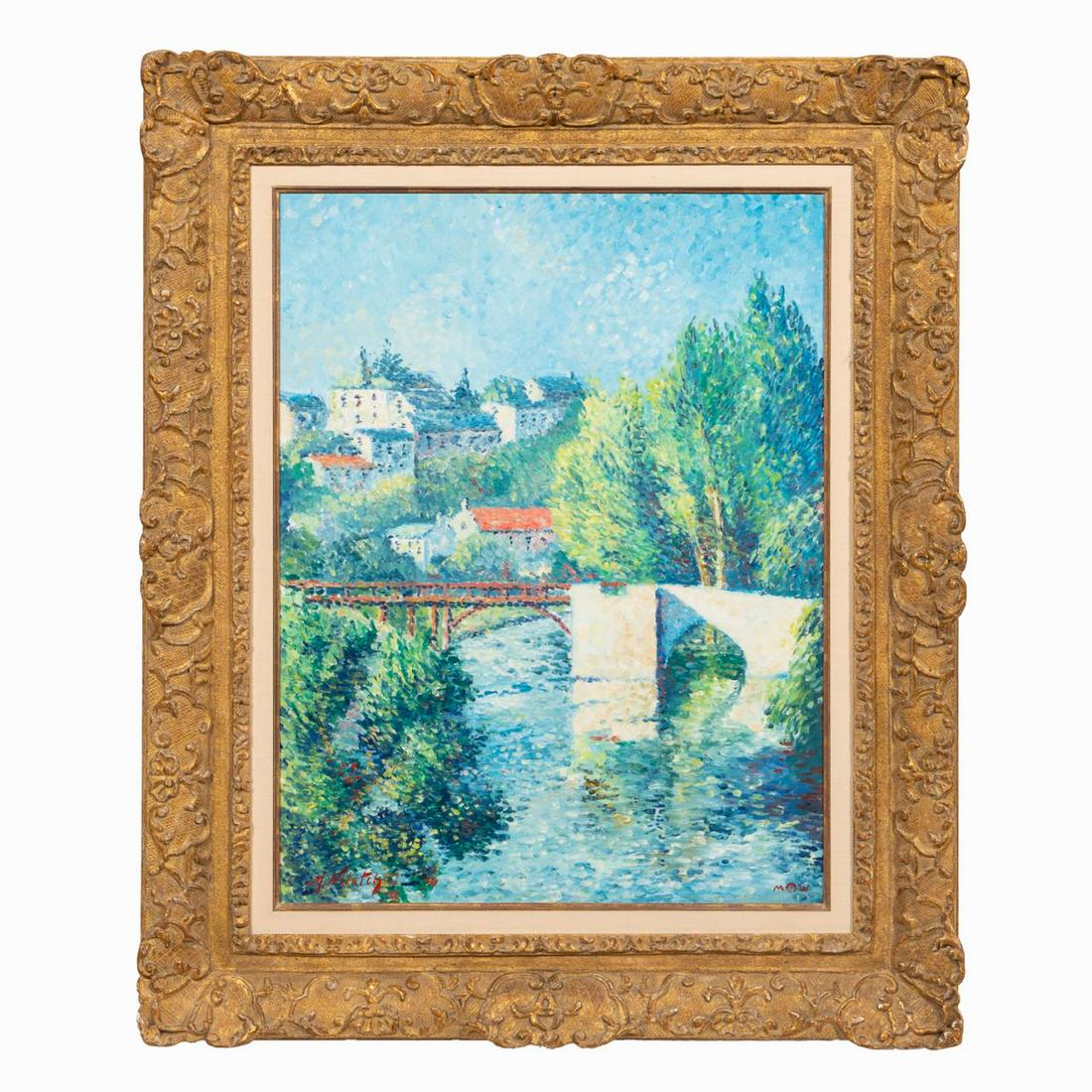 MICHA WILATCH, IMPRESSIONIST OIL, GILTWOOD FRAME (1 of 6)