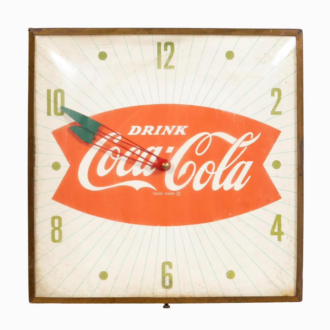 VINTAGE COCA-COLA ADVERTISING ELECTRIC CLOCK (1 of 8)