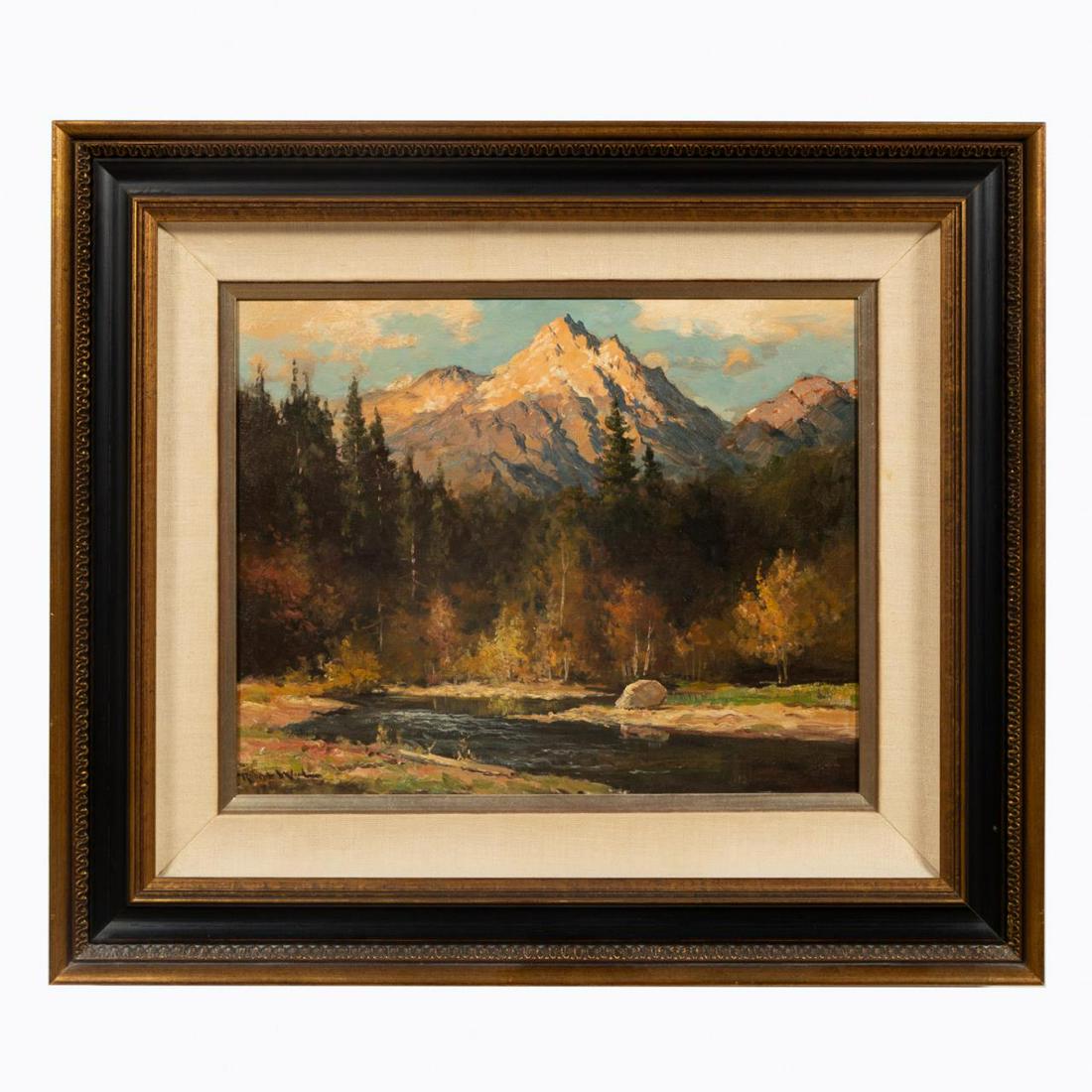 ROBERT WOOD, GRAND TETON & SNAKE RIVER PAINTING (1 of 5)