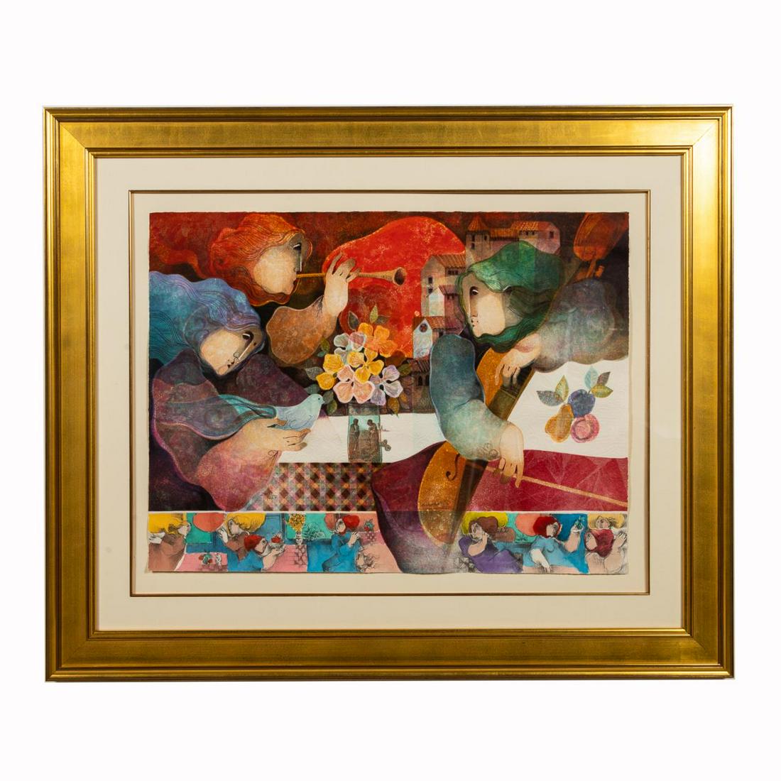 ALVAR, "CONCIERTO DE MEDIODIA" EMBOSSED LITHO (1 of 5)