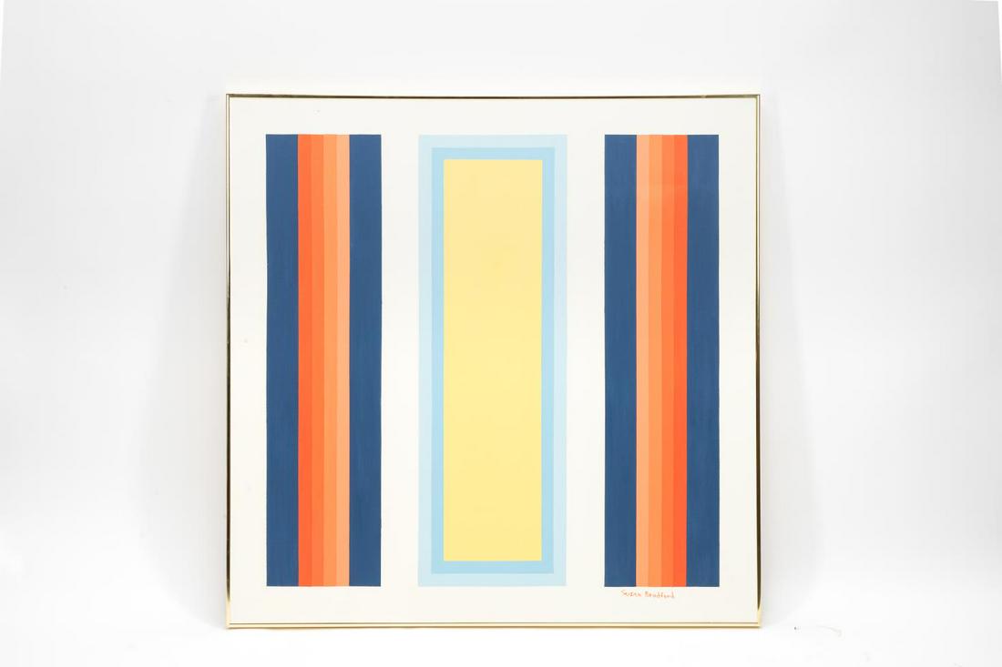 SUSAN BRADFORD, MODERN HARD EDGE OIL ON CANVAS (1 of 4)