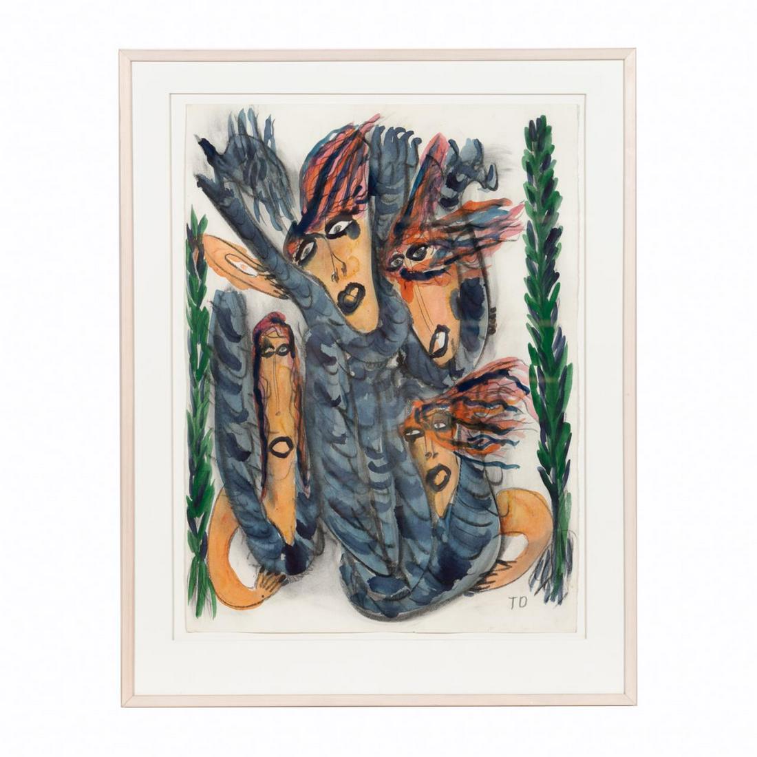 THORNTON DIAL, "PRESIDENT'S LADIES" PAINTING (1 of 3)