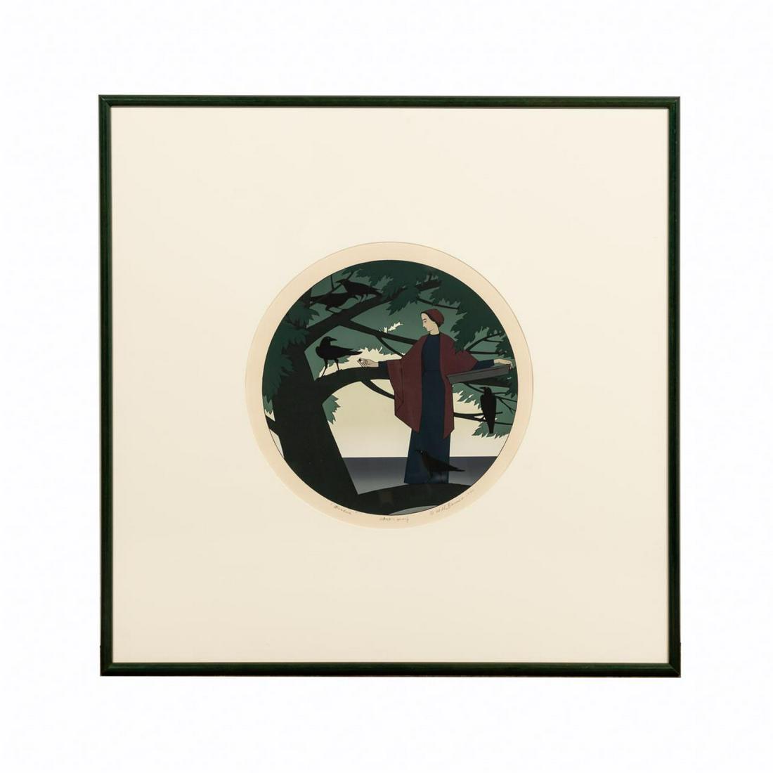 WILL BARNET, "ADRIADNE" SERIGRAPH, FRAMED 1980 (1 of 3)