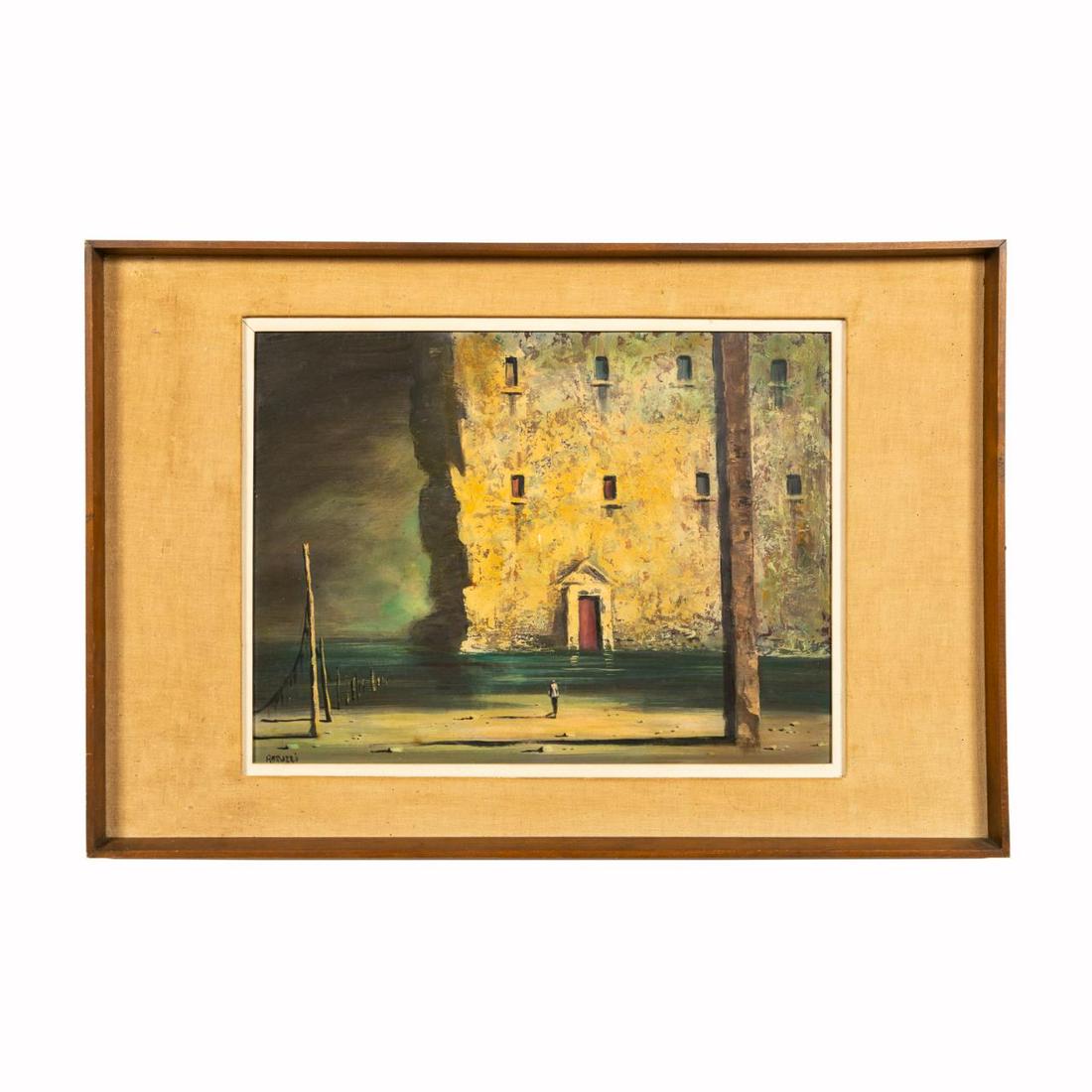 ABRUZZI (HAROLD STEPHENSON) MCM OIL ON PANEL (1 of 4)