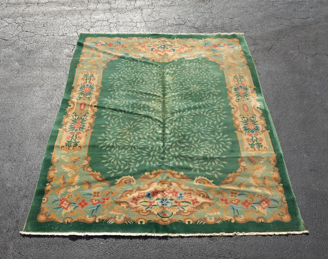 HAND WOVEN CHINESE ART DECO RUG, 11' 4" X 8' 9" (1 of 6)