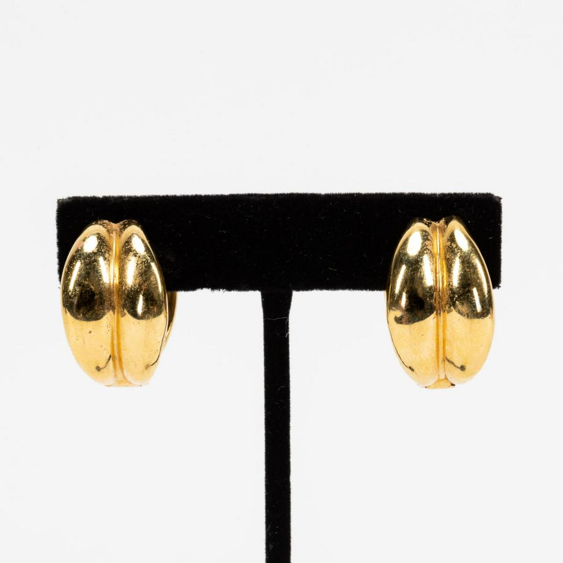 PR, TIFFANY & CO. 18K YELLOW GOLD HOOP EARRINGS (1 of 7)