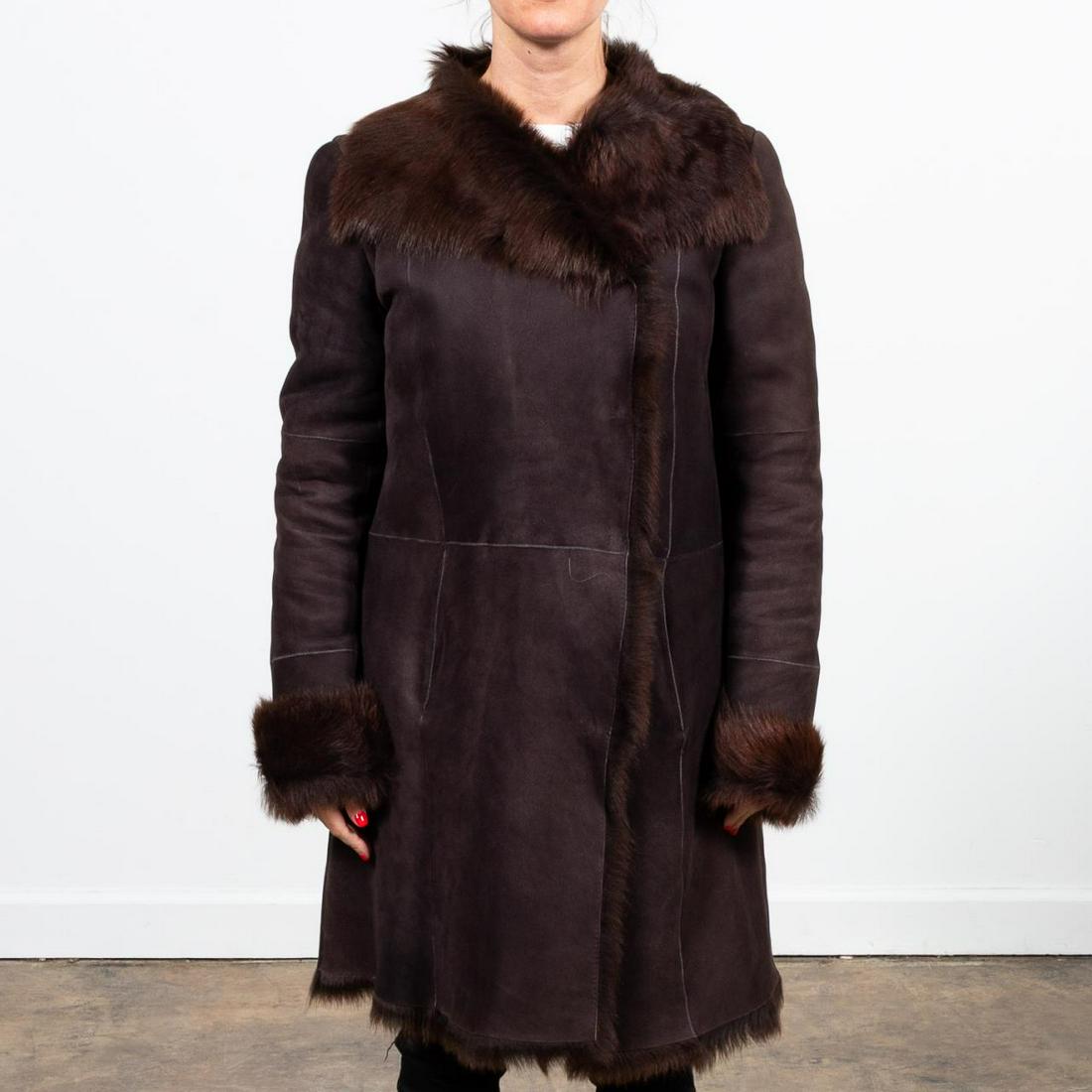 JOSEPH LADIES' FUR LINED LAMBSKIN COAT (1 of 7)