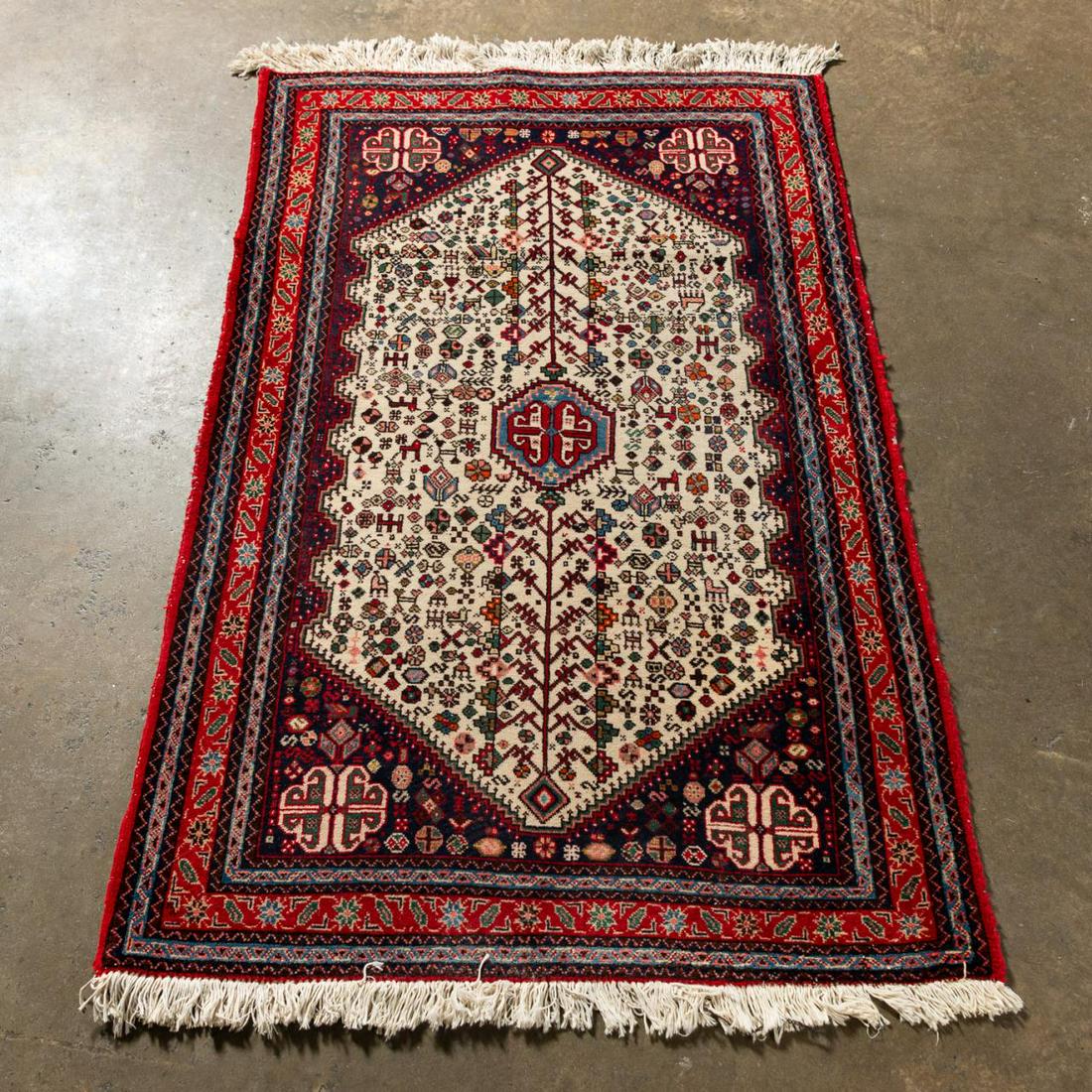 HAND WOVEN ARDABIL SMALL RUG, 3'3" X 5'1" (1 of 5)