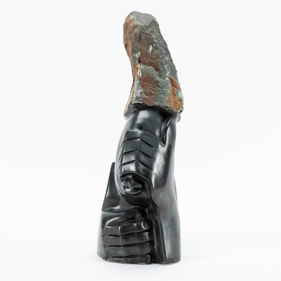 SHONA STONE AFRICAN SCULPTURE OF FIGURE (1 of 6)