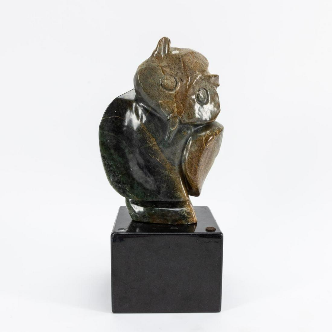 S. CHATSAMA, AFRICAN SHONA STONE OWL SCULPTURE (1 of 6)