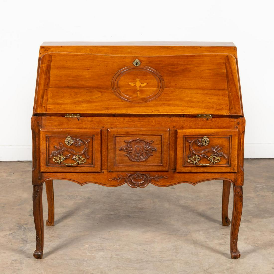 18TH C. LOUIS XV INLAID BUREAU DE DAME (1 of 7)