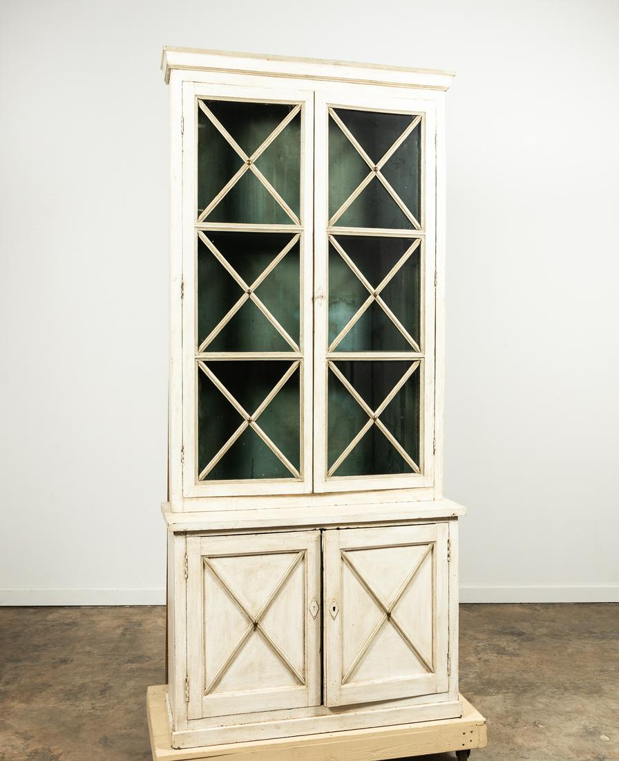 NEOCLASSICAL-STYLE PAINTED BIBLIOTHEQUE (1 of 7)