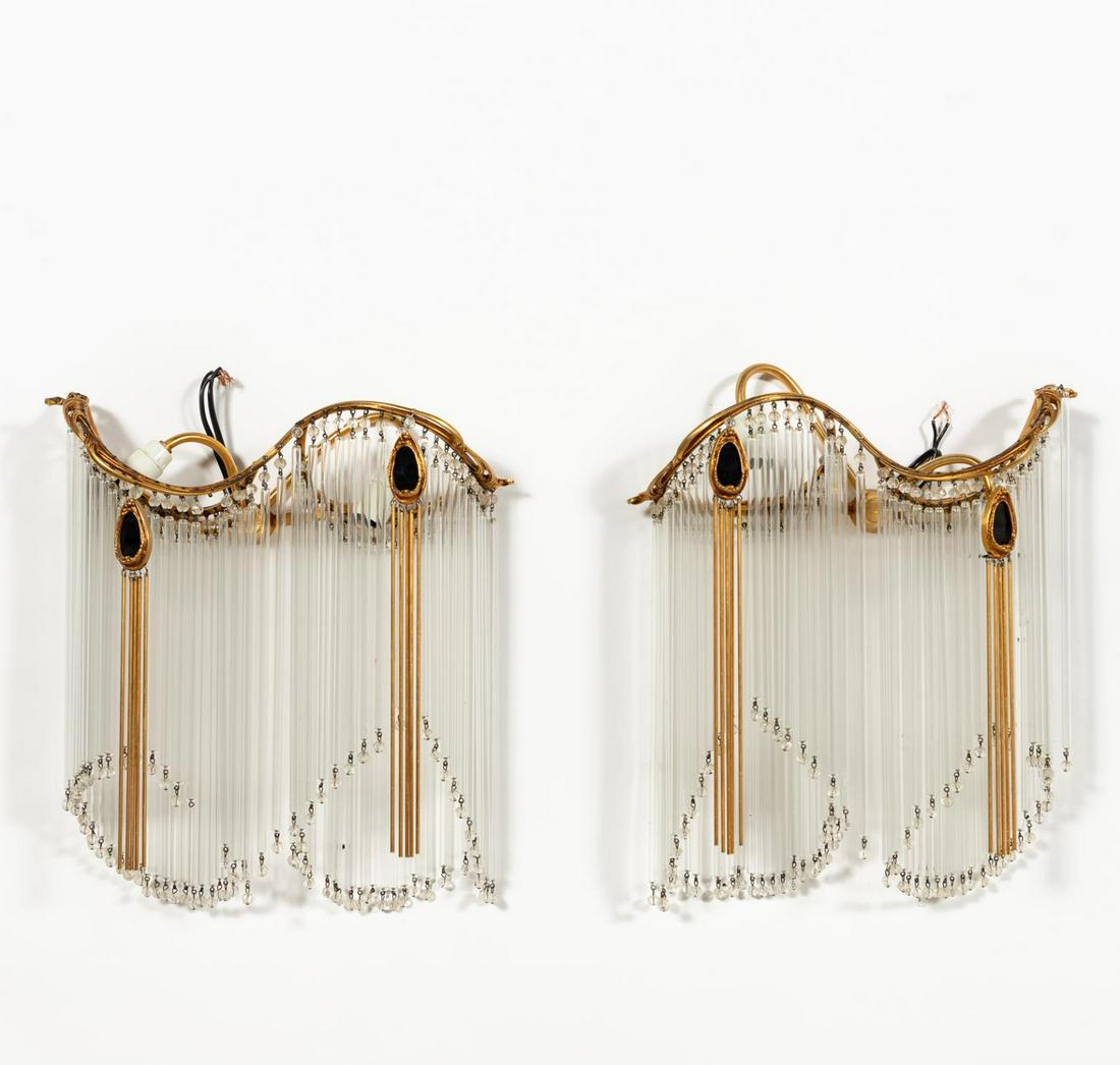 PR. ART NOUVEAU GUIMARD-STYLE ELABORATE SCONCES (1 of 8)