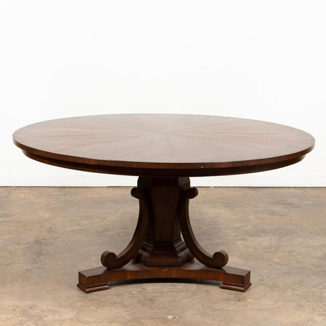 REGENCY STYLE MAHOGANY ROUND PEDESTAL TABLE (1 of 8)