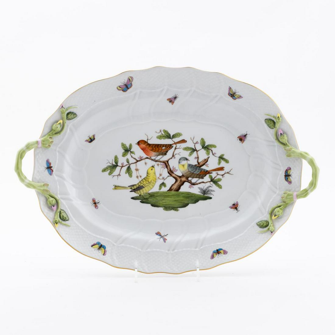 HEREND "ROTHSCHILD BIRD" SERVING PLATTER (1 of 5)