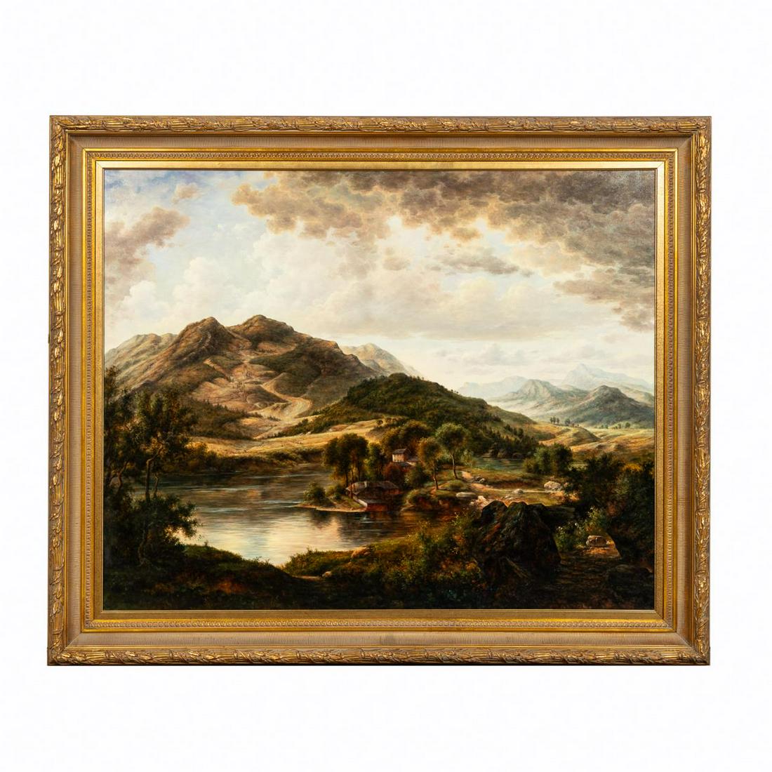 JAMES FREEMAN, LARGE LANDSCAPE OIL ON CANVAS (1 of 4)