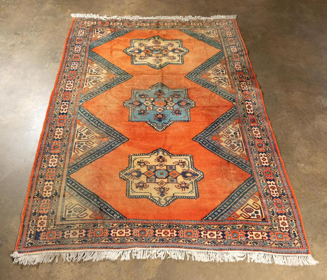 PERSIAN MESHKIN HAND WOVEN AREA RUG, 7'11' X 10'9" (1 of 5)
