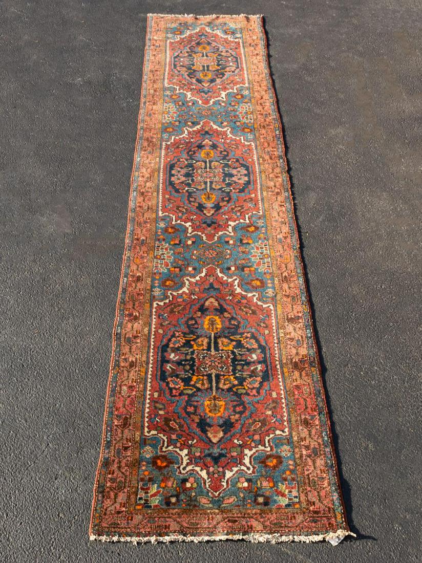 HAND WOVEN PERSIAN MALAYER RUNNER, 3' 3" X 15' 7" (1 of 5)