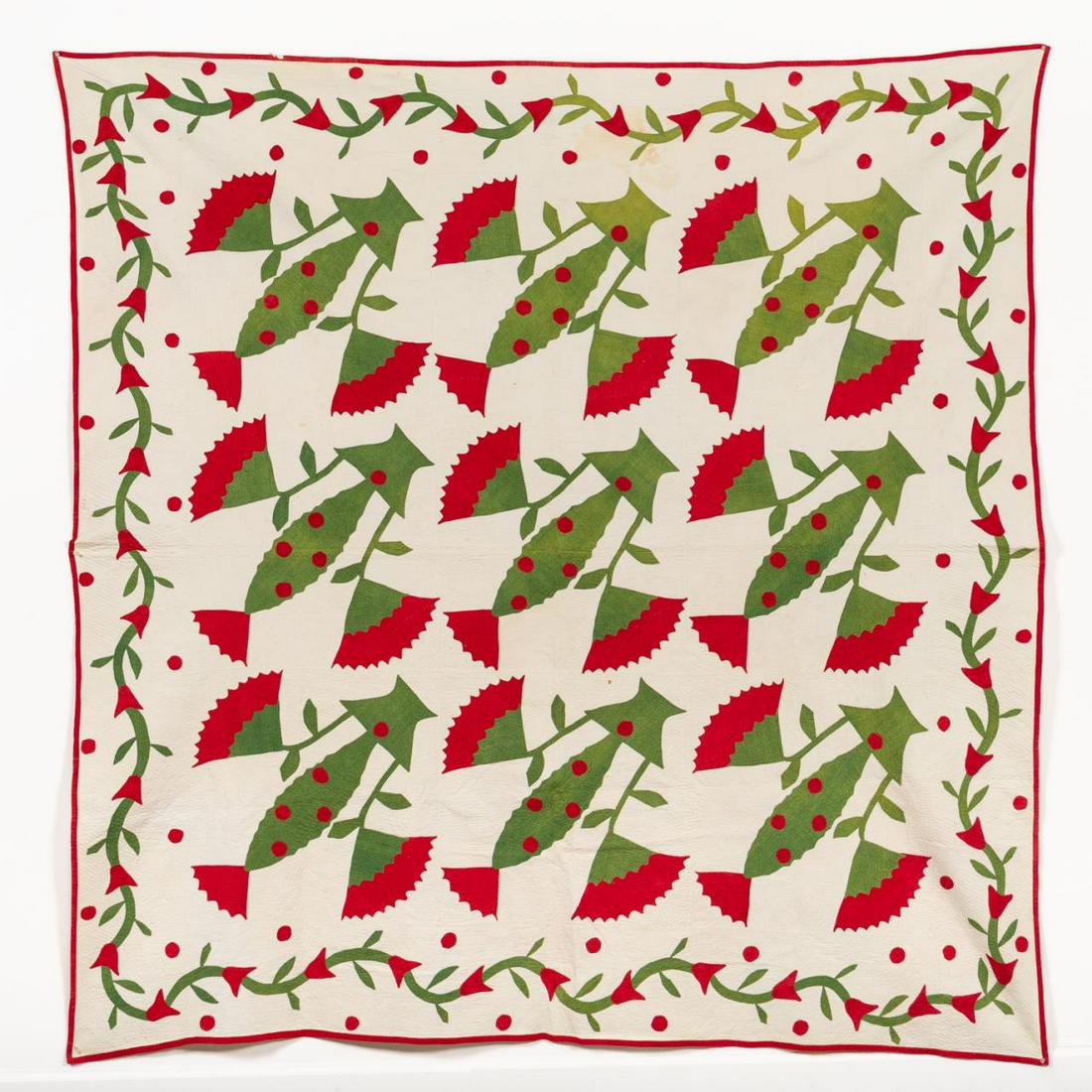 POTTED COXCOMB VARIANT PATTERN QUILT (1 of 6)