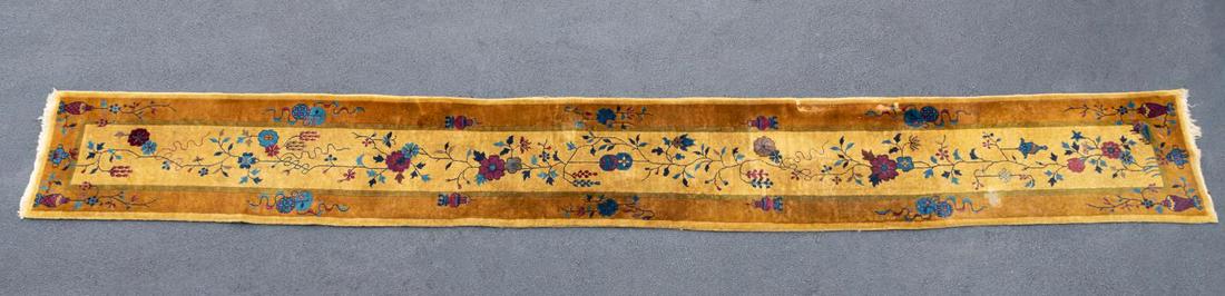 NICHOLS CHINESE ART DECO RUNNER RUG, 2'6" X 19'4" (1 of 5)