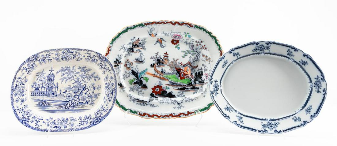 3 PCS ENGLISH TRANSFERWARE PLATTERS (1 of 7)