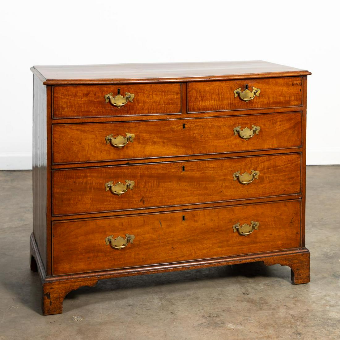 19TH C. ENGLISH GEORGE III-STYLE CHEST OF DRAWERS (1 of 7)