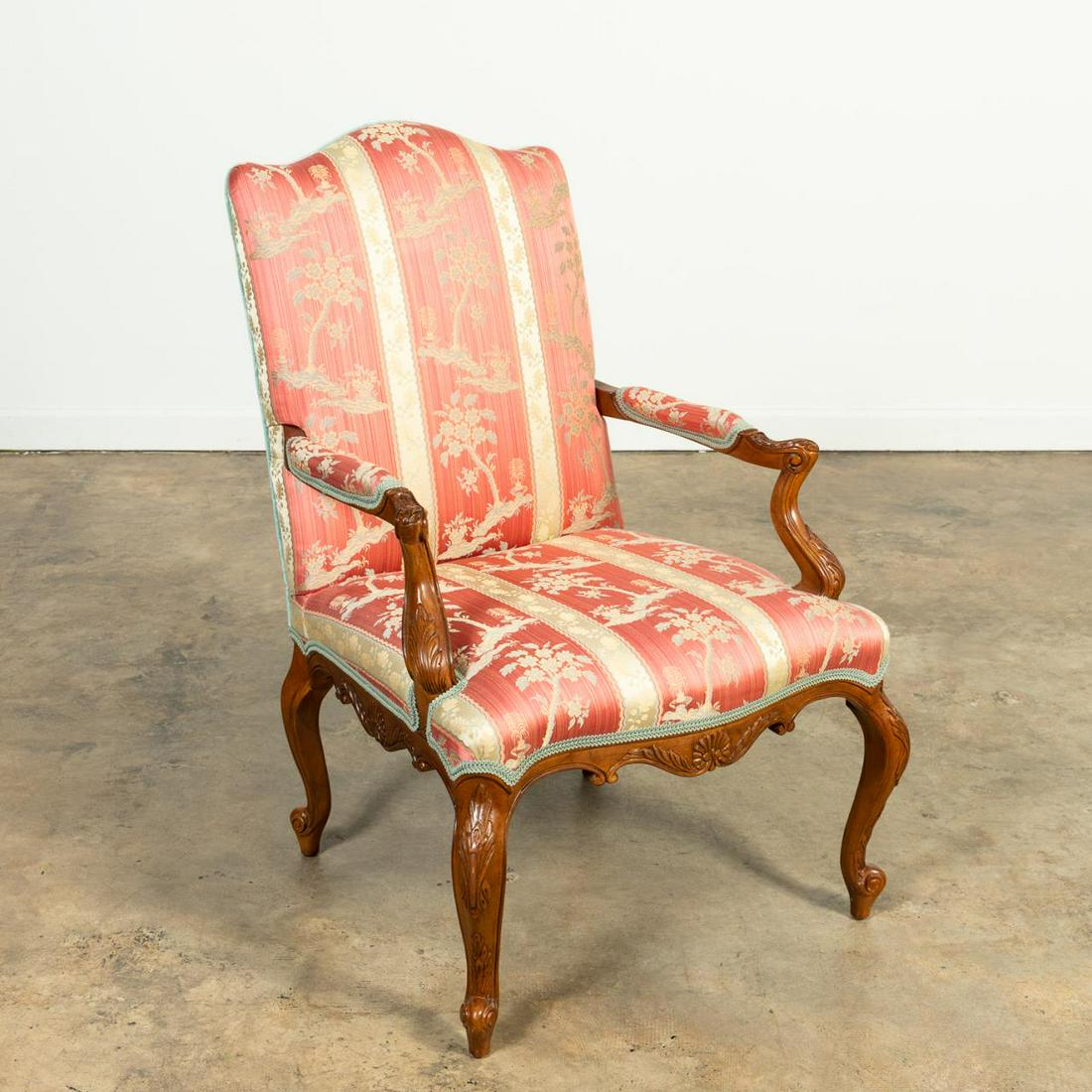 GEORGIAN-STYLE MAHOGANY GAINSBOROUGH ARMCHAIR (1 of 5)
