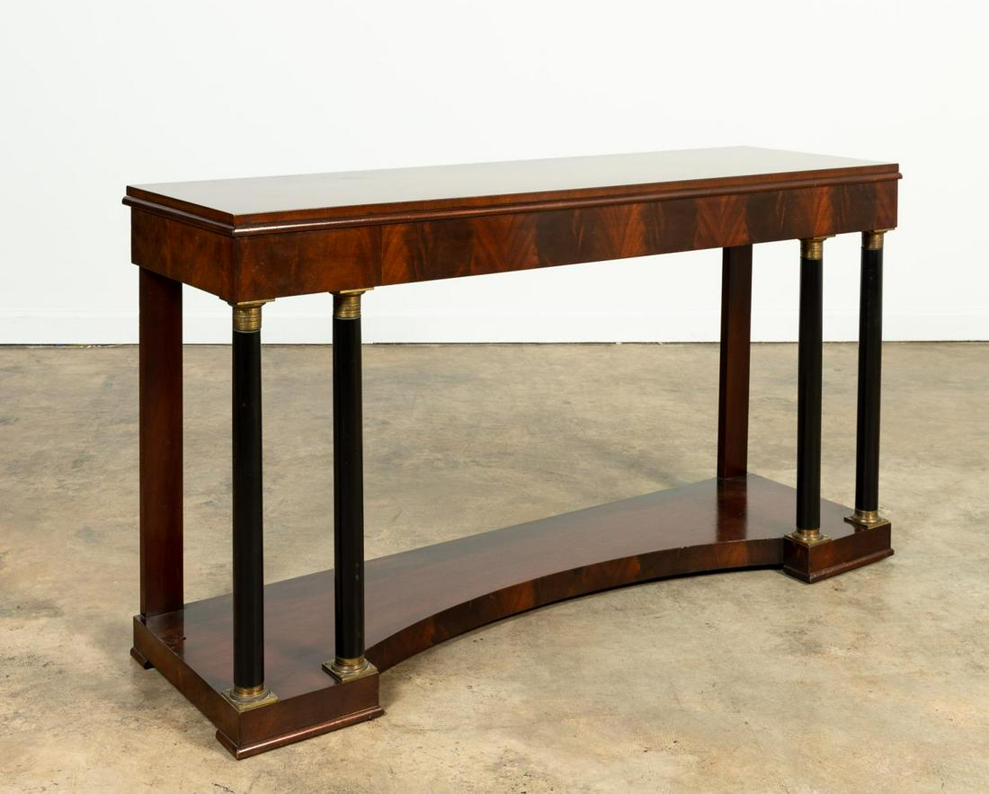 E.R. WILKERSON EMPIRE-STYLE MAHOGANY CONSOLE (1 of 6)