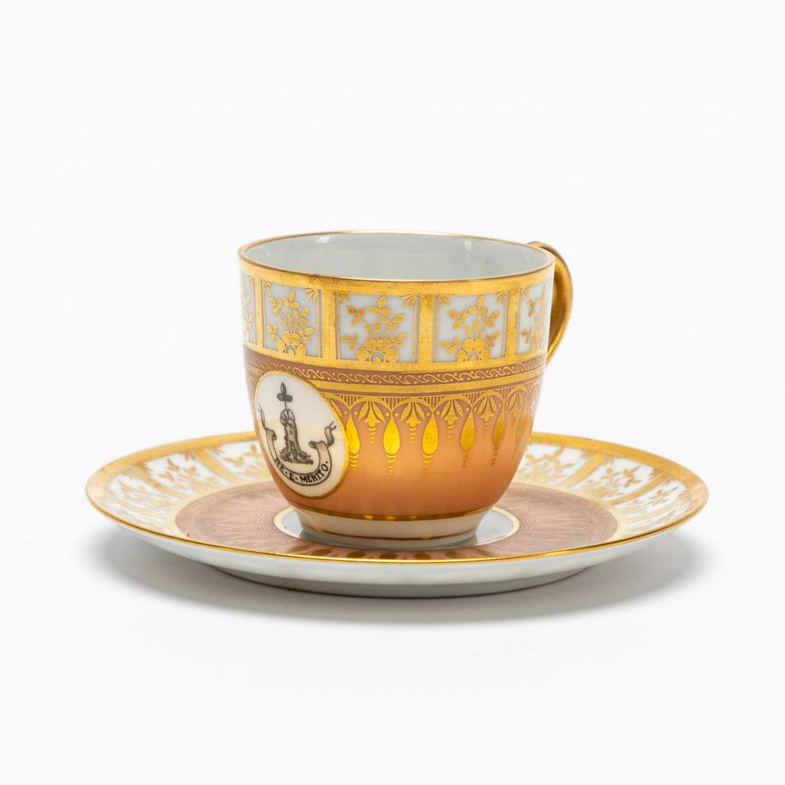 ARMORIAL CABINET CUP & SAUCER (1 of 7)