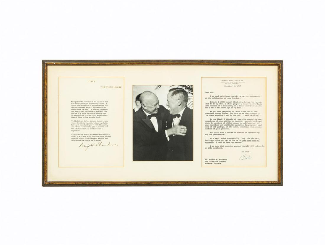 WOODRUFF 70TH BIRTHDAY LETTERS, IKE & BOBBY JONES (1 of 5)