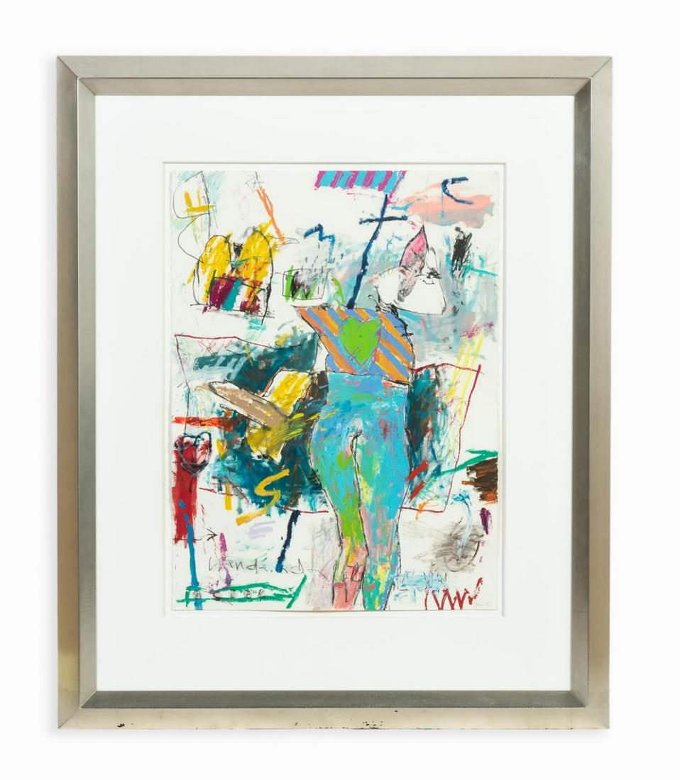 FORD CRULL, UNTITLED ABSTRACT ON PAPER, 1986 (1 of 3)