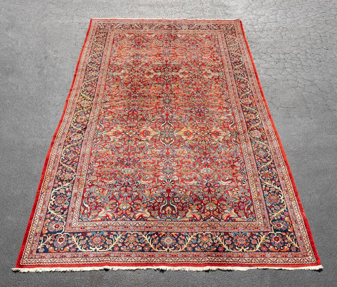 HAND KNOTTED WOOL PERSIAN MAHAL, 18 X 11 (1 of 6)