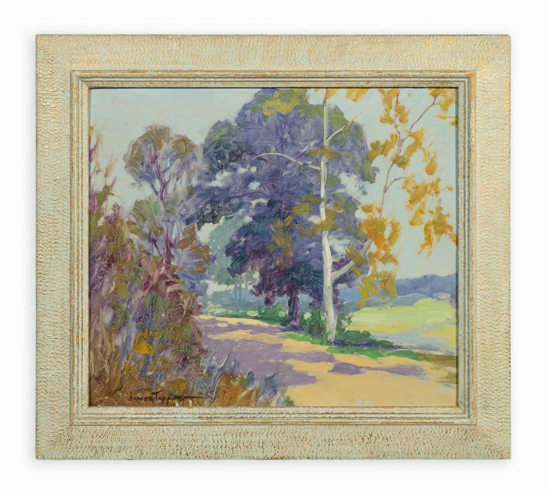 JAMES TOPPING, "MOUNTAIN ROAD" LANDSCAPE O/B (1 of 3)