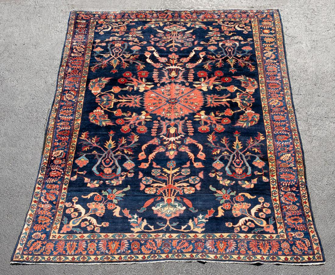 SEMI-ANTIQUE HAND KNOTTED PERSIAN HAMADAN, 11 X 10 (1 of 5)