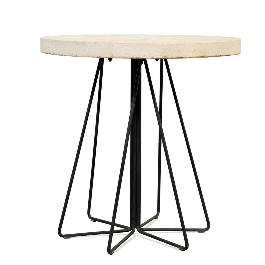 TRAVERTINE VIGNELLI "PAPERCLIP" GARDEN TABLE (1 of 5)