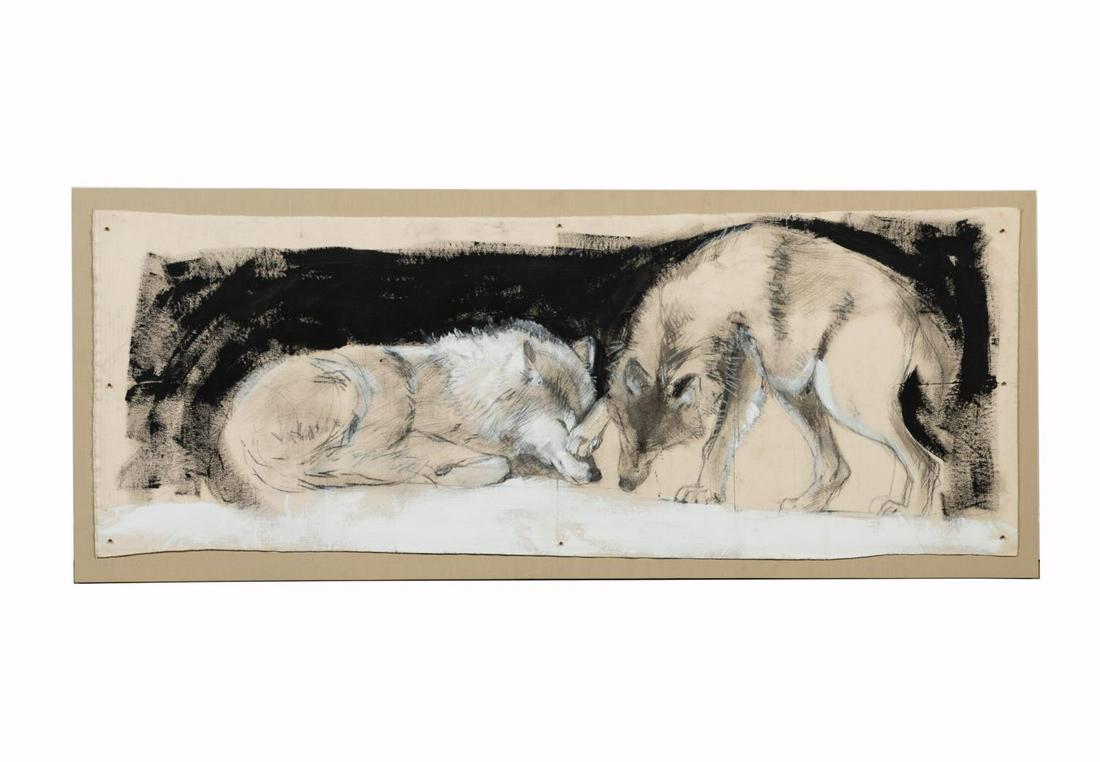 HELEN DURANT, "AFFECTION" TWO WOLVES A/C (1 of 6)