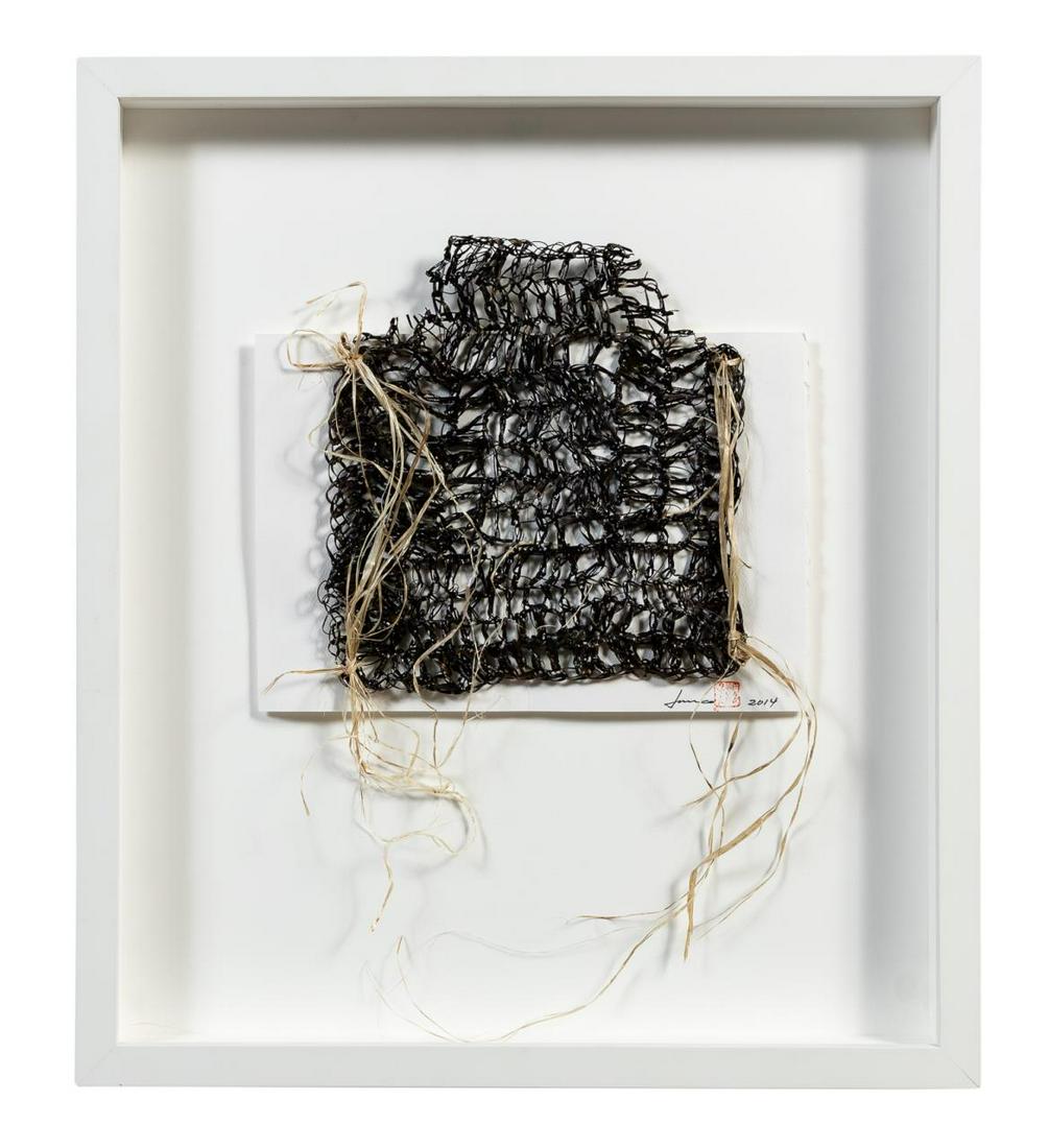 JUNCO POLLACK MIXED MEDIA TEXTILE COMPOSITION (1 of 3)