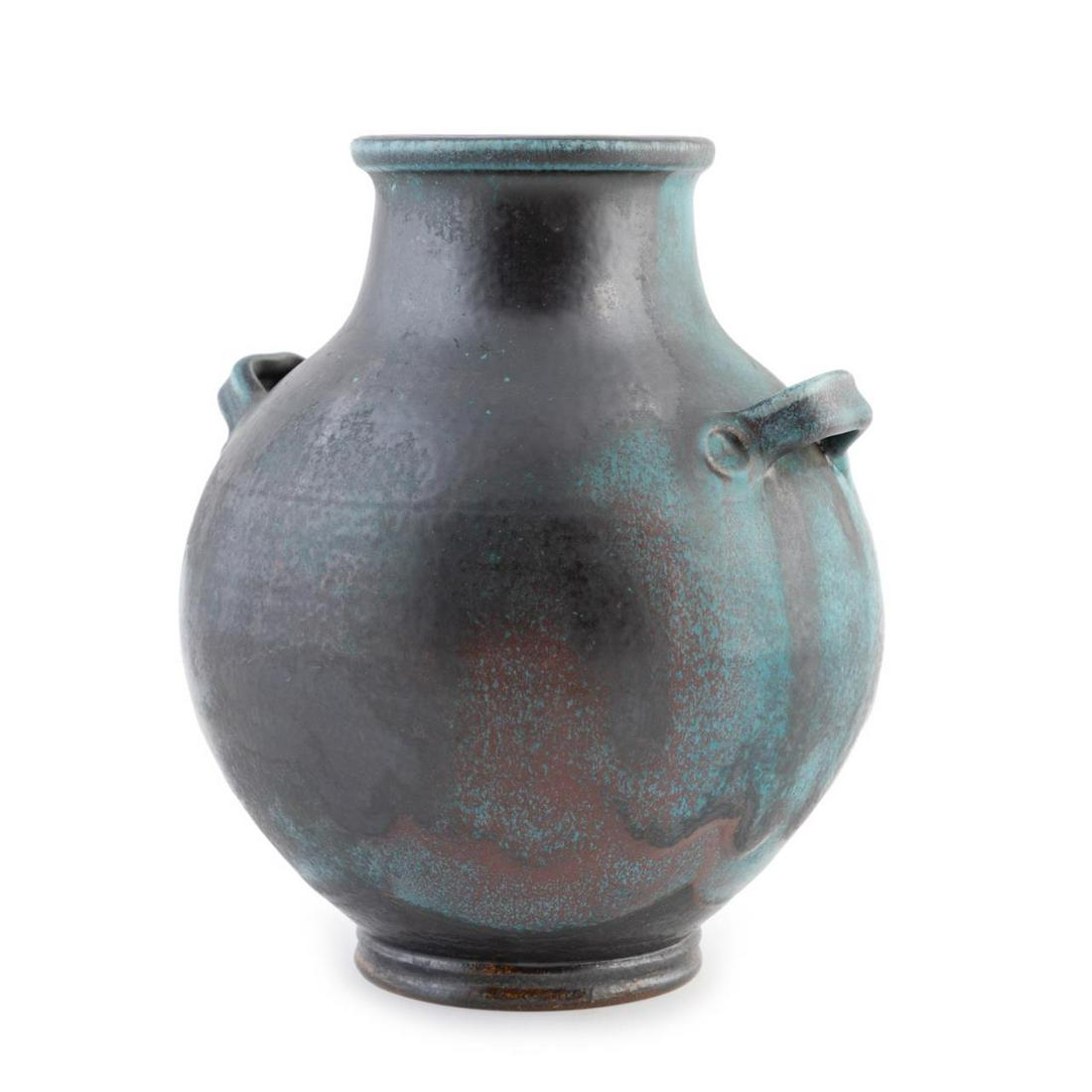 BEN OWEN III, TURQUOISE GLAZED ART POTTERY JAR (1 of 8)