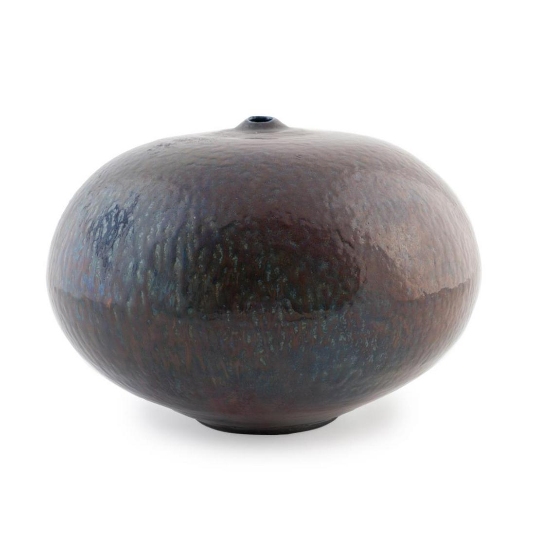 JERRY MASCHINOT CERAMIC GLOBULAR COOPER VESSEL (1 of 7)