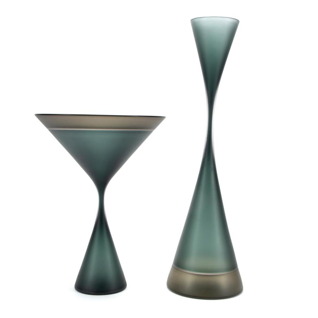 2PCS SOTO CONTEMPORARY ART GLASS (1 of 5)