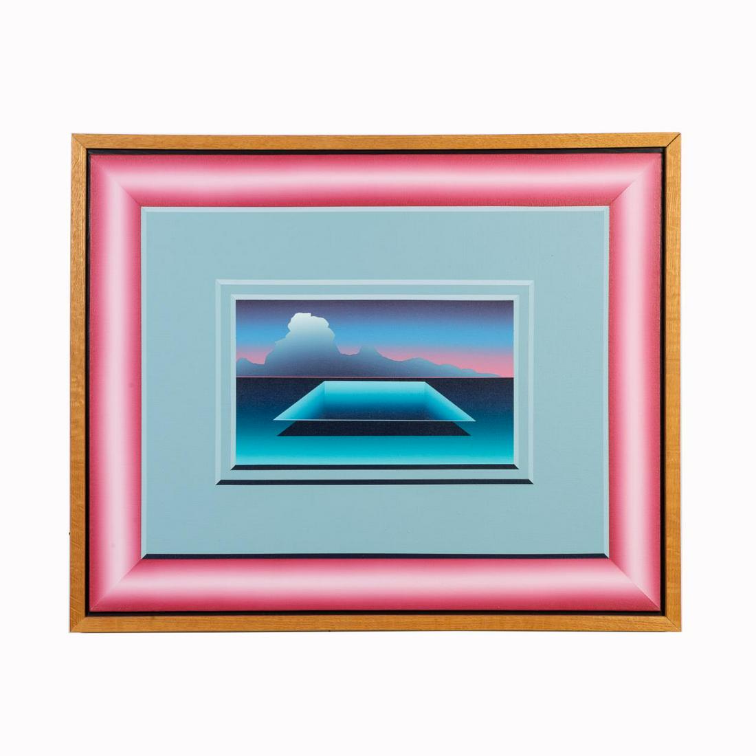 GEORGE SNYDER, MIRAGE ABSTRACT PAINTING - 1984 (1 of 3)