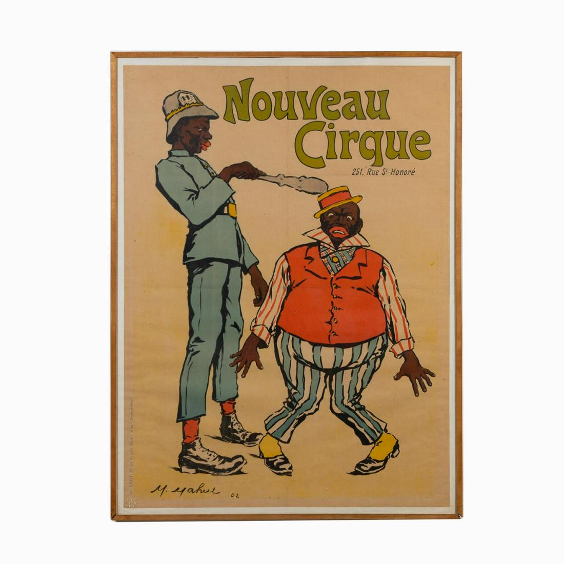 FRAMED MAURICE MAHUL "NOUVEAU CIRCUS" POSTER, 1902 (1 of 5)