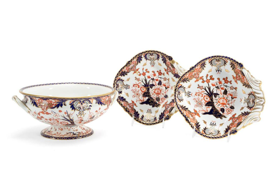 ROYAL CROWN DERBY IMARI PALETTE SERVEWARE, 3PC (1 of 6)