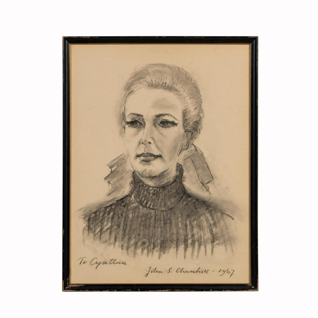 JOHN S. CHURCHILL, "PORTRAIT OF COUNTESS SPENCER" (1 of 4)