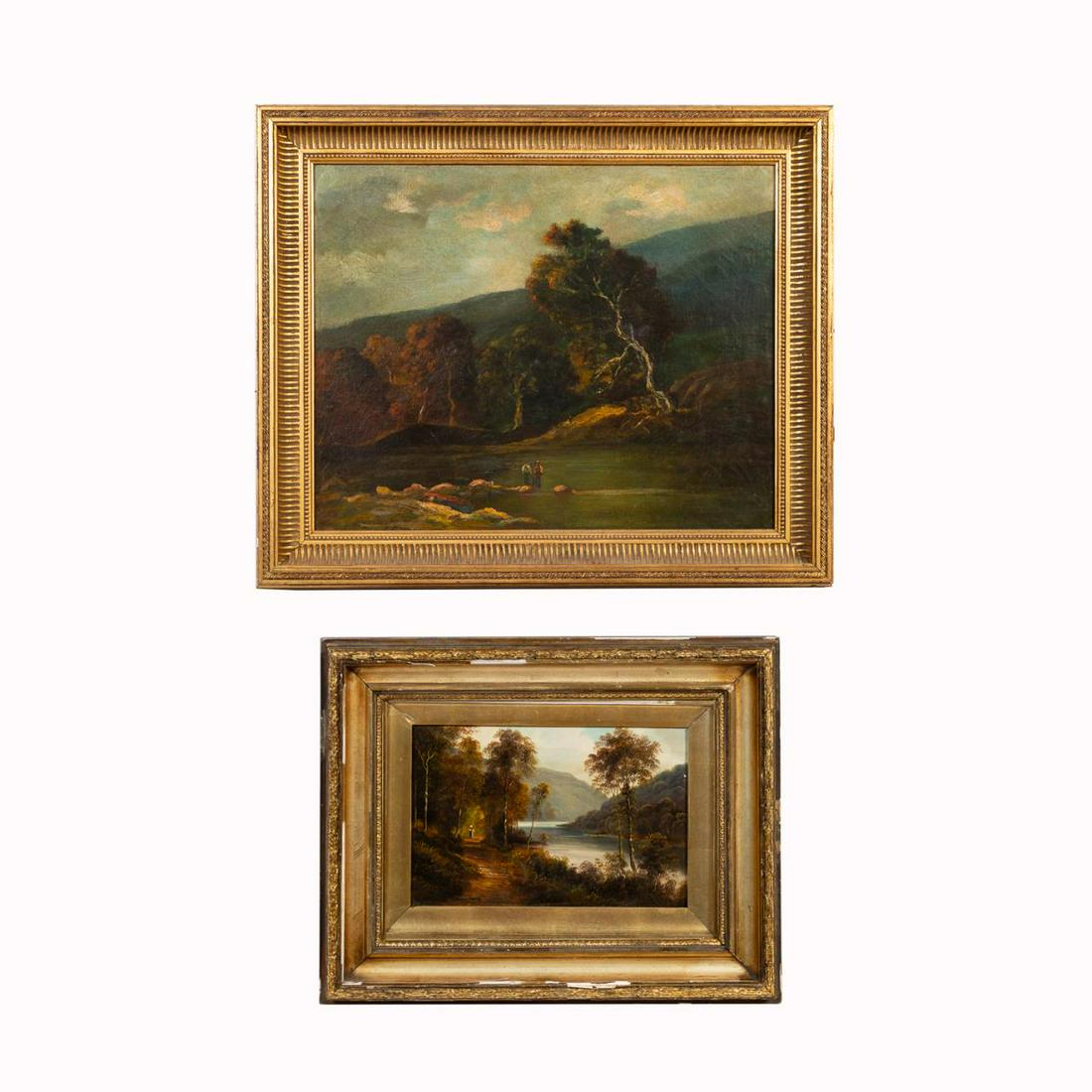 2 ENGLISH SCHOOL O/C MOUNTAINS & LAKE SCENES (1 of 6)