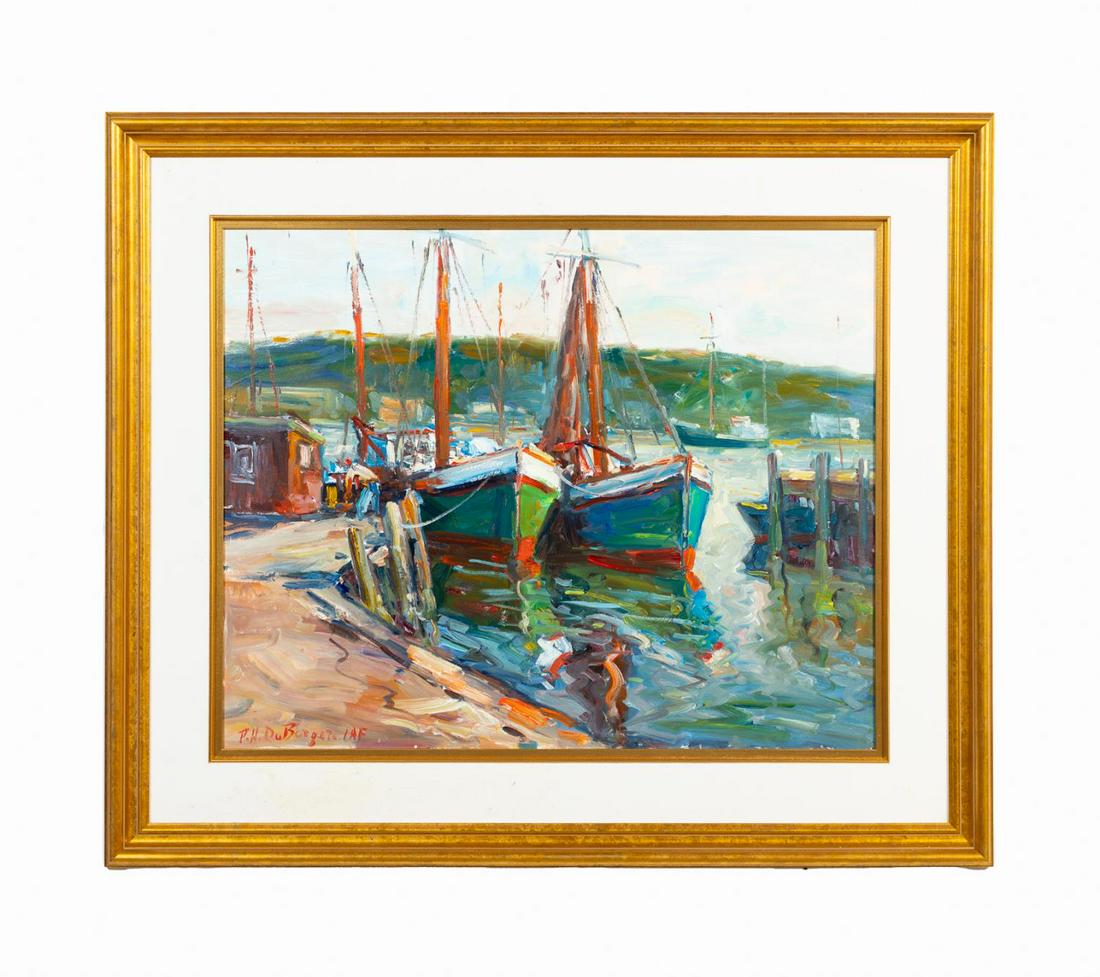 PAUL-HENRI DUBERGER, SAILBOATS AT DOCK O/B (1 of 6)