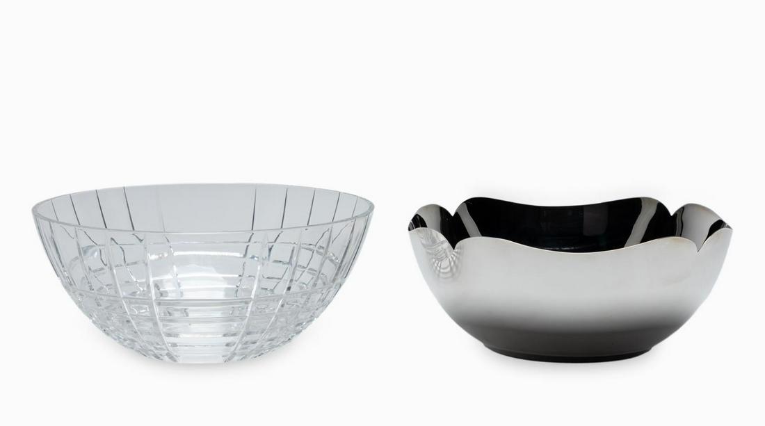 TWO TIFFANY & CO. BOWLS, STERLING & CRYSTAL (1 of 6)