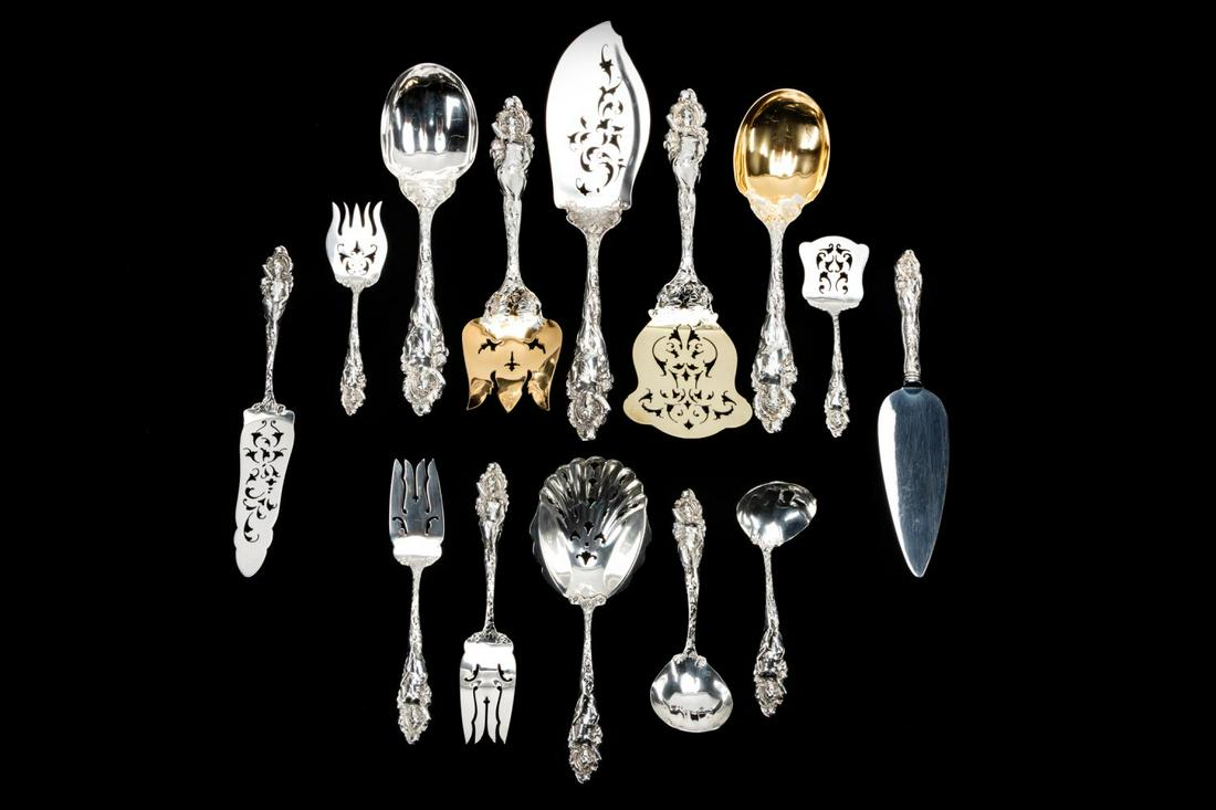 REED & BARTON "LOVE DISARMED" SERVING PIECES, 14PC (1 of 13)